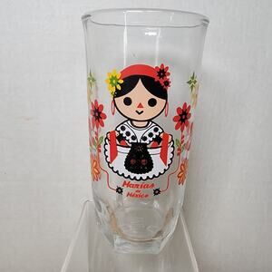 VINTAGE Marias de Mexico Juice Glass by Crisa (now Libbey)